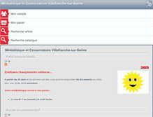 Tablet Screenshot of mediatheque-villefranche.com